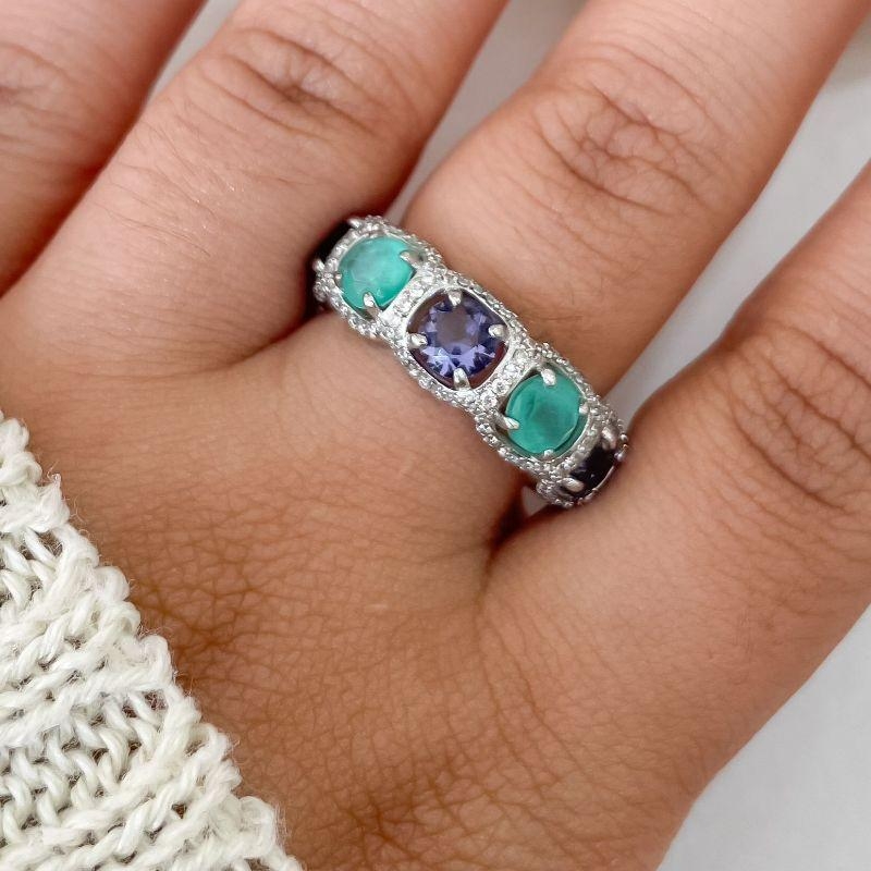 ANEL PT PEDRA CRAVEJADA