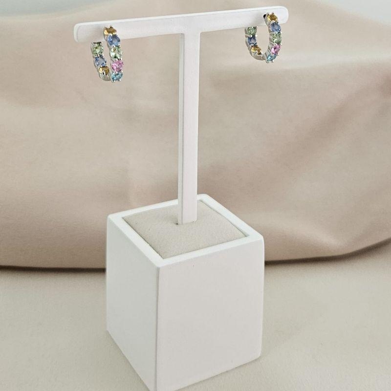 ARGOLA PT PEDRAS COLORIDA