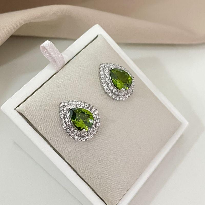 BR PT P VERDE ESCURA CRAVEJADA