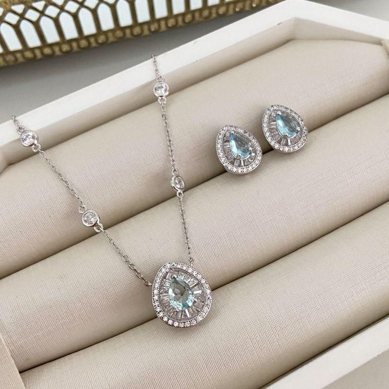 CONJ PT GOTA AZUL PIZZA CRISTAL