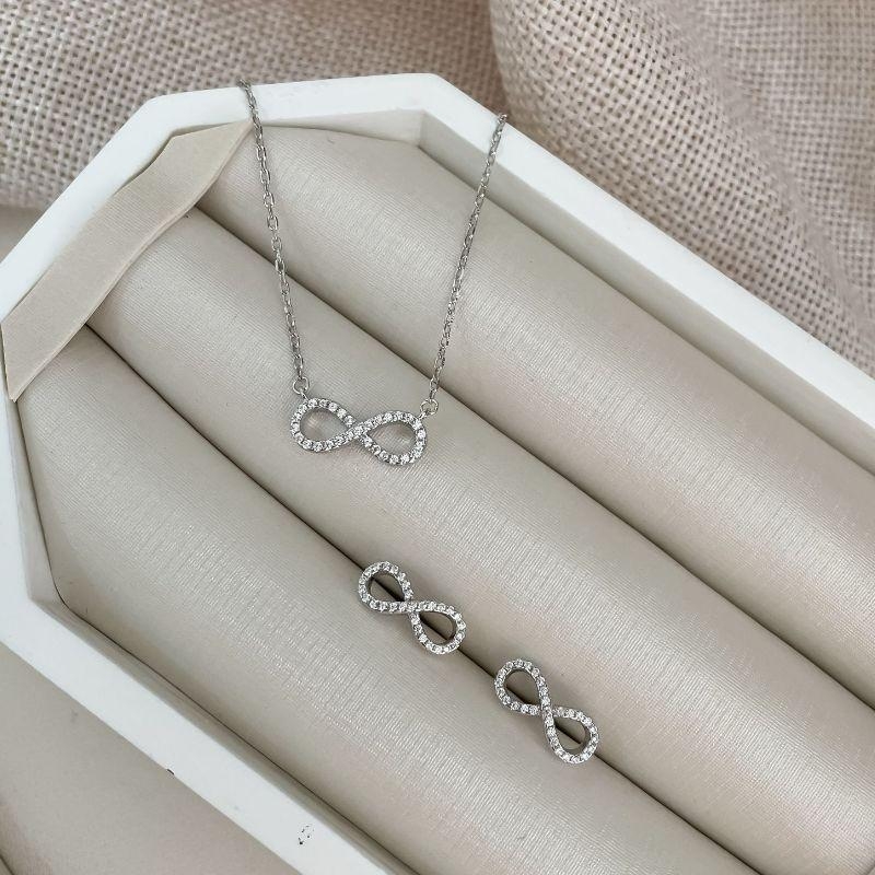 CONJ PT INFINITO CRAVEJADO