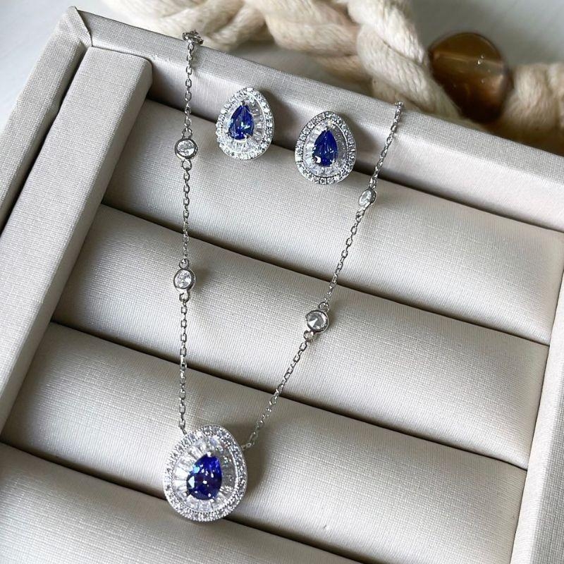 CONJ PT PEDRA ROXA CRAV