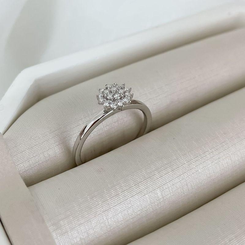 ANEL PT FLOR CRAVEJADA 2MM