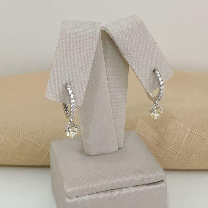 ARGOLA PT CORAÇÃO LISO AMARELO 5MM