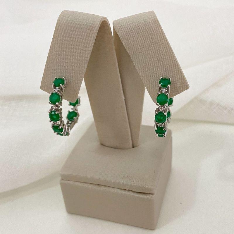 ARGOLA PT PEDRAS VERDE