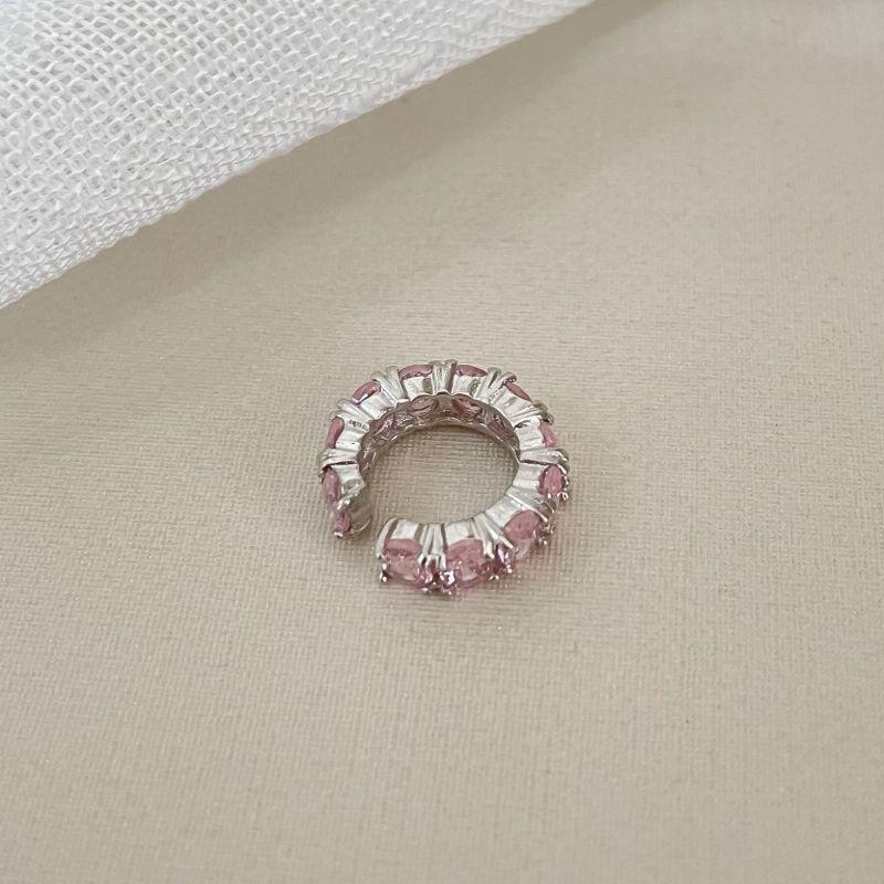 PIERCING PT FAKE PEDRAS ROSA CLARO