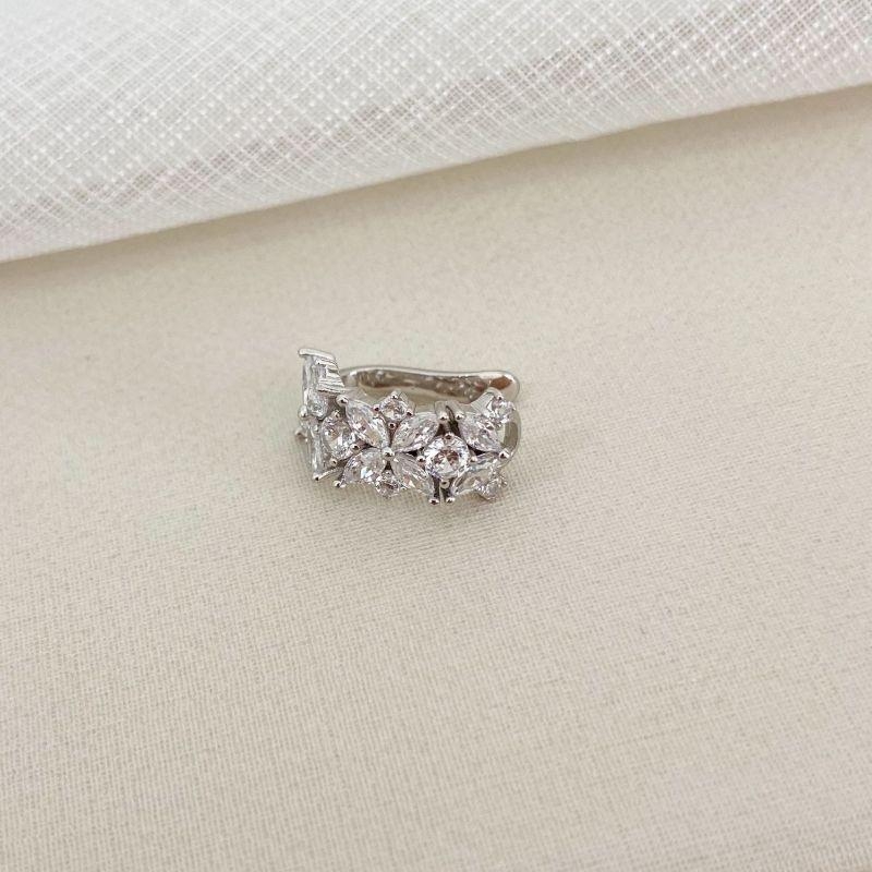 PIERCING PT FLOR FAKE PEDRAS CRISTAL