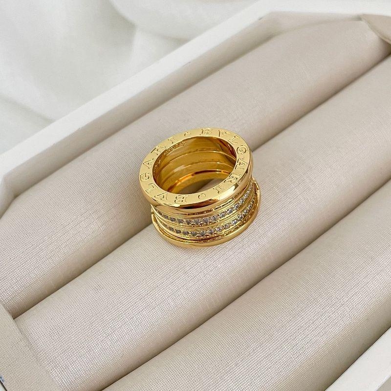 ALIANÇA BVLGARI 3F CRAVEJADO