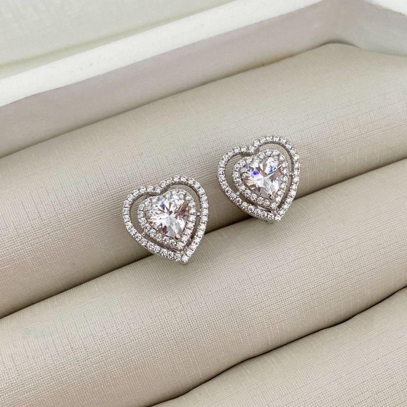 BR PT CORAÇÃO CRISTAL CRAVEJADO 6 MM