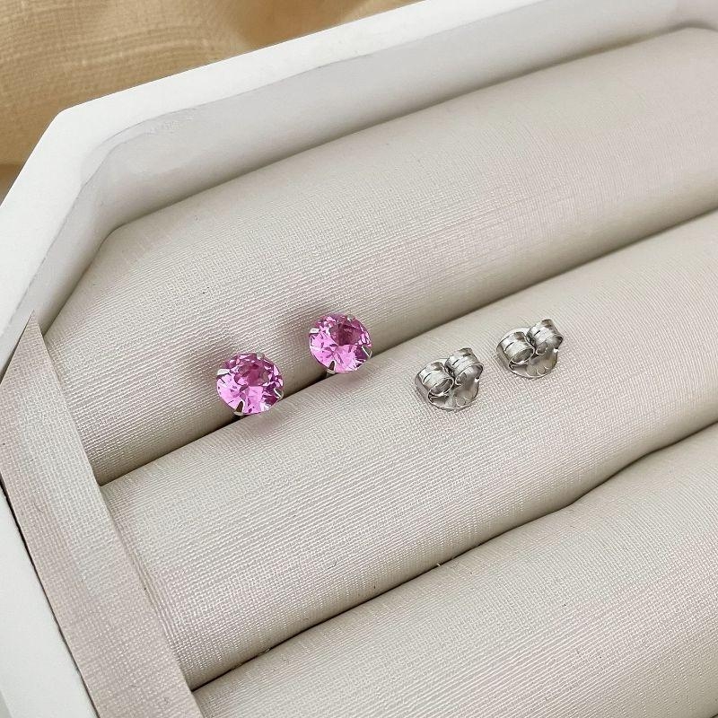 BR PT PONTO DE LUZ ROSA 6MM