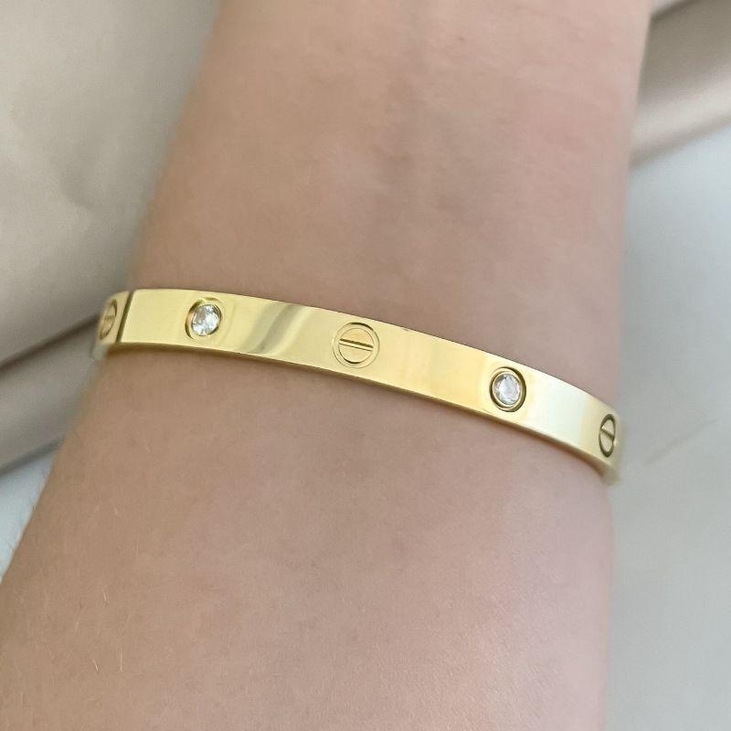 BRAC CARTIER PEDRA/LISO