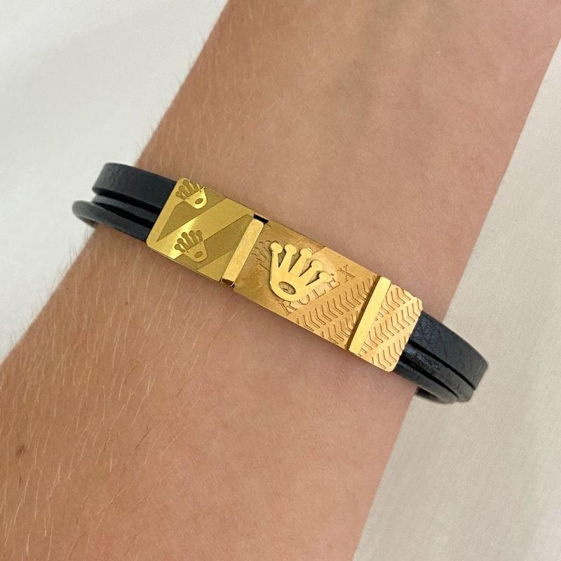 BRAC MASC PRETO ROLEX