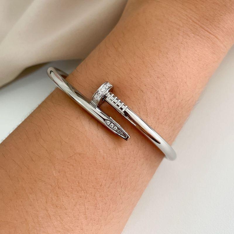 BRAC PREGO CRAVEJADO PRATA