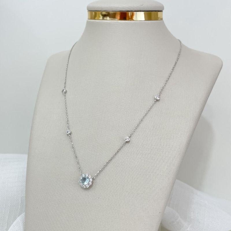 GARG PT FLOR AZUL CLARO CRAV 5MM 45CM