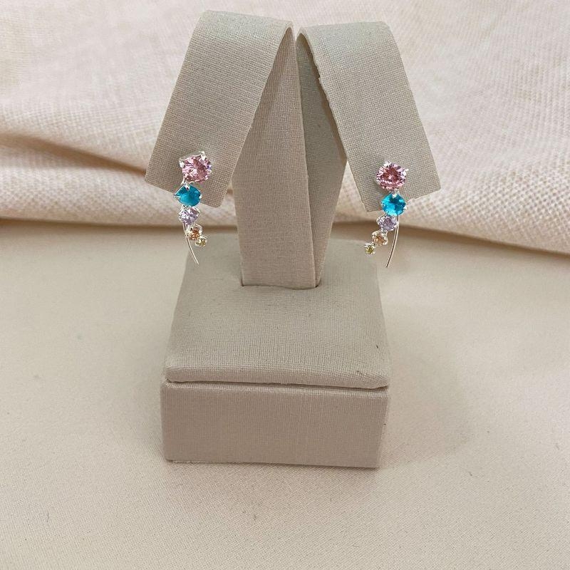 BR PT SCARF PEDRAS COLORIDA