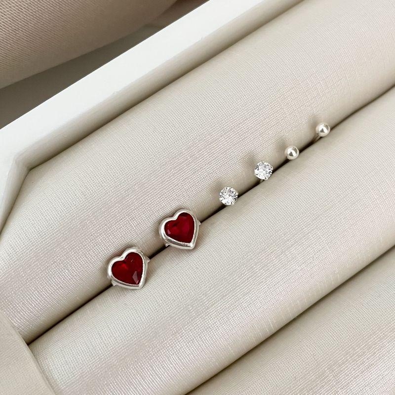 BR PT TRIO BOLINHA/COR. VERMELHA 6.3.2 MM