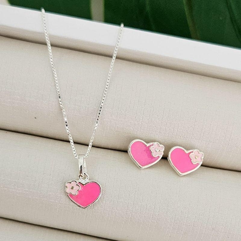 CONJ PT CORACAO ROSA