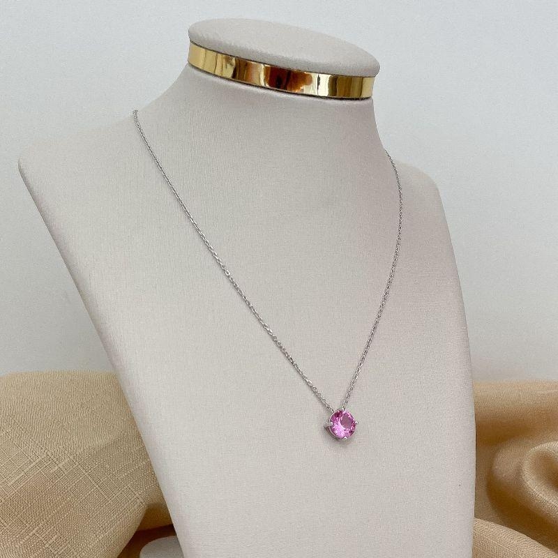 GARG PT PONTO DE LUZ ROSA 8MM