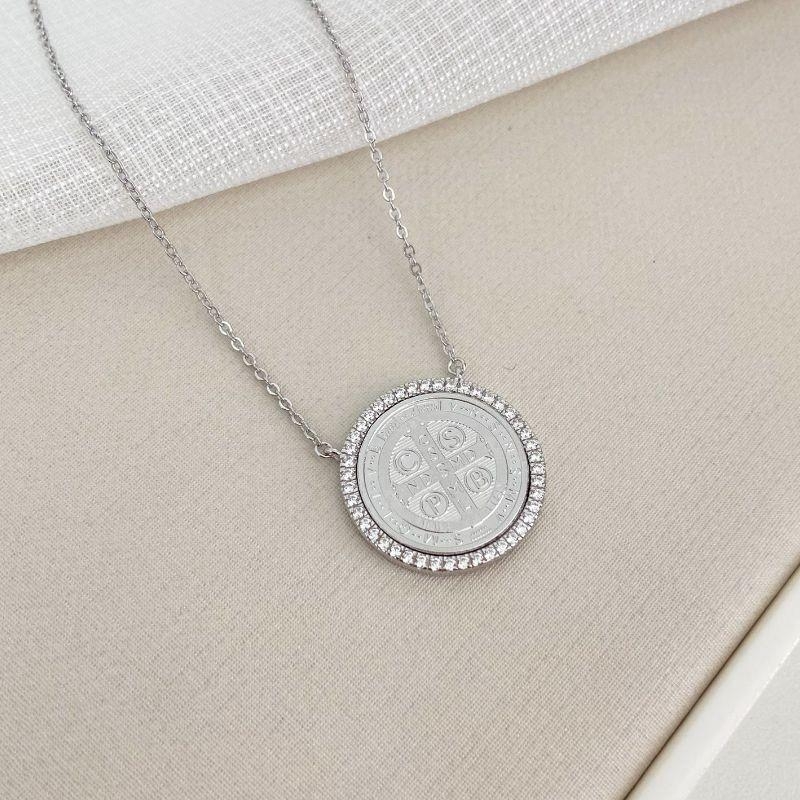 GARG PT SÃO BENTO MEDALHA CRAVEJADO