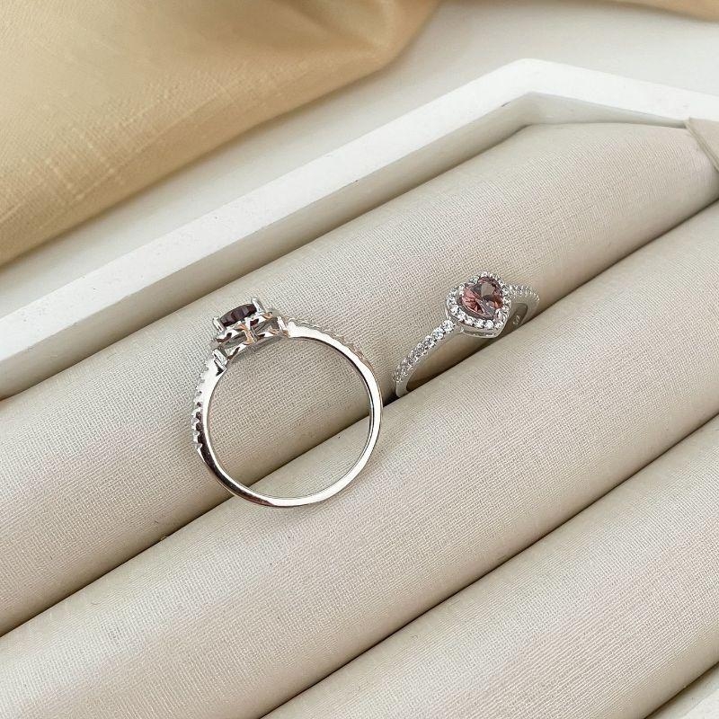 ANEL PT CORAÇÃO CRAVEJADO