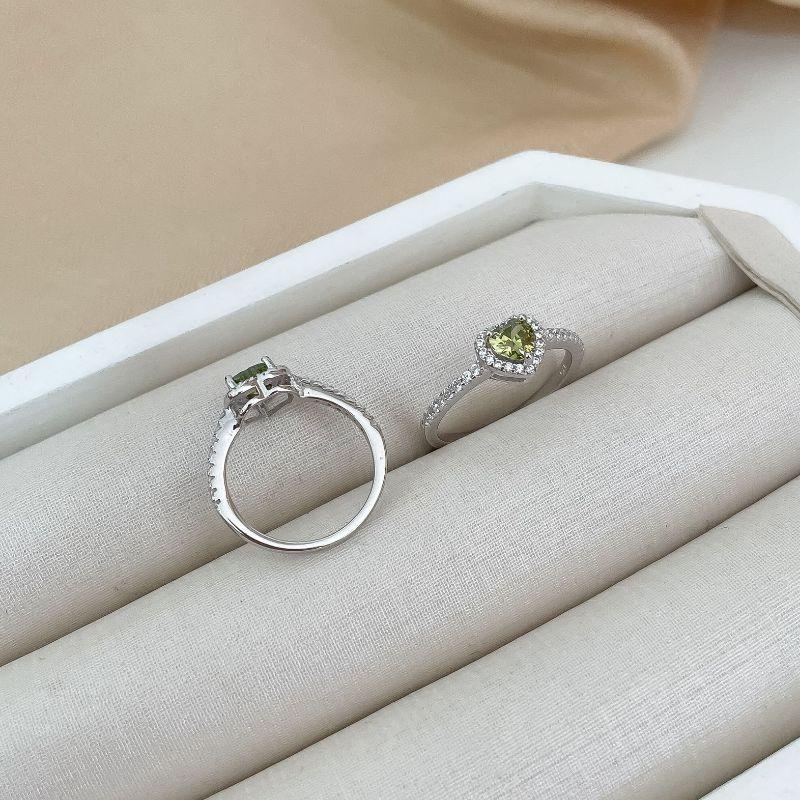 ANEL PT CORAÇÃO CRAVEJADO