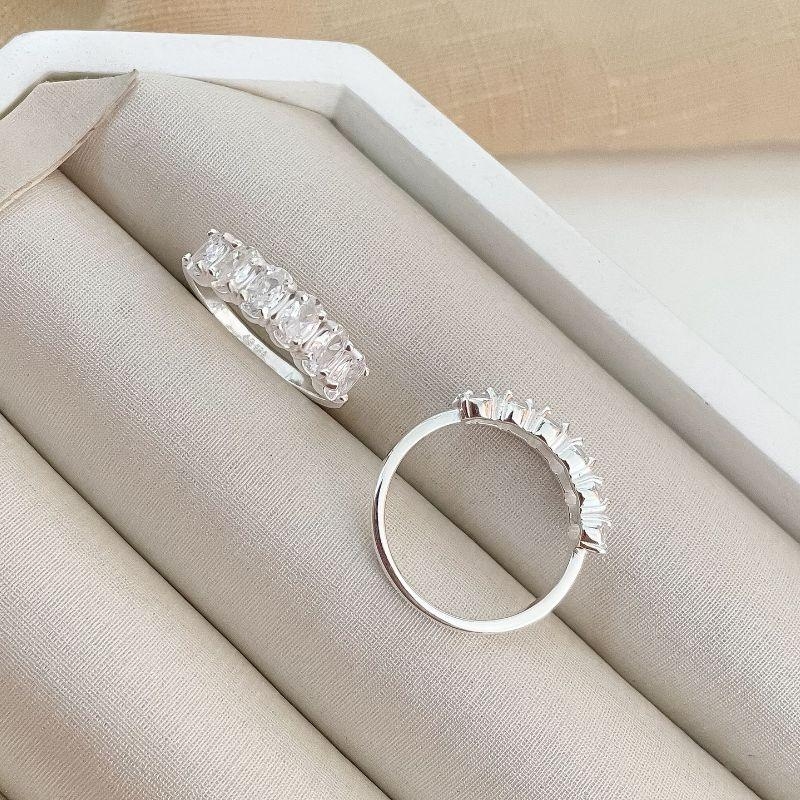 ANEL PT MEIA ALIANÇA EM PEDRAS