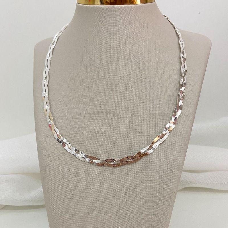 CORR PT TRANÇADA 40CM 3 FIO