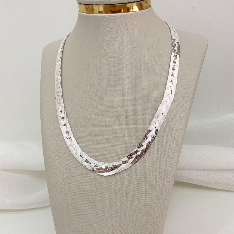 CORR PT TRANÇADA 40CM 7FIO