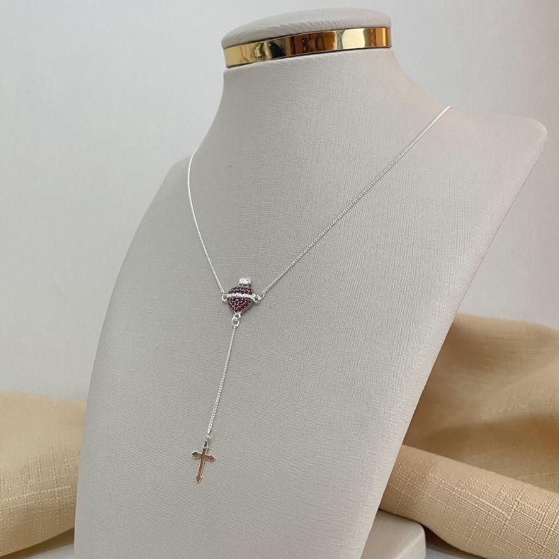 GARG PT TERÇO S CORAÇÃO JESUS