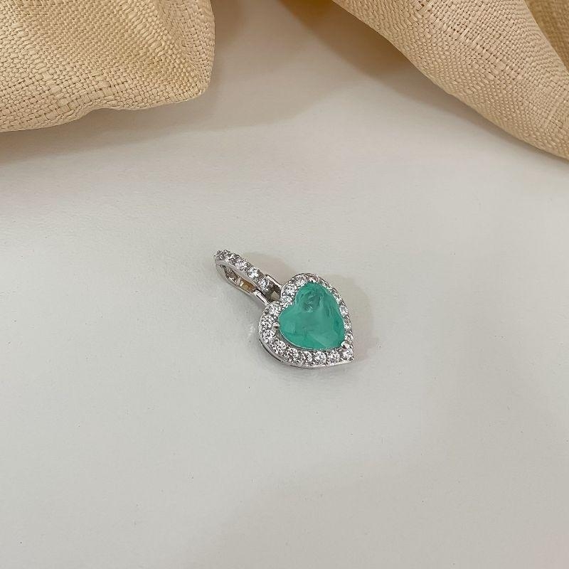 PG PT CORAÇÃO CRAVEJADO 10X8MM