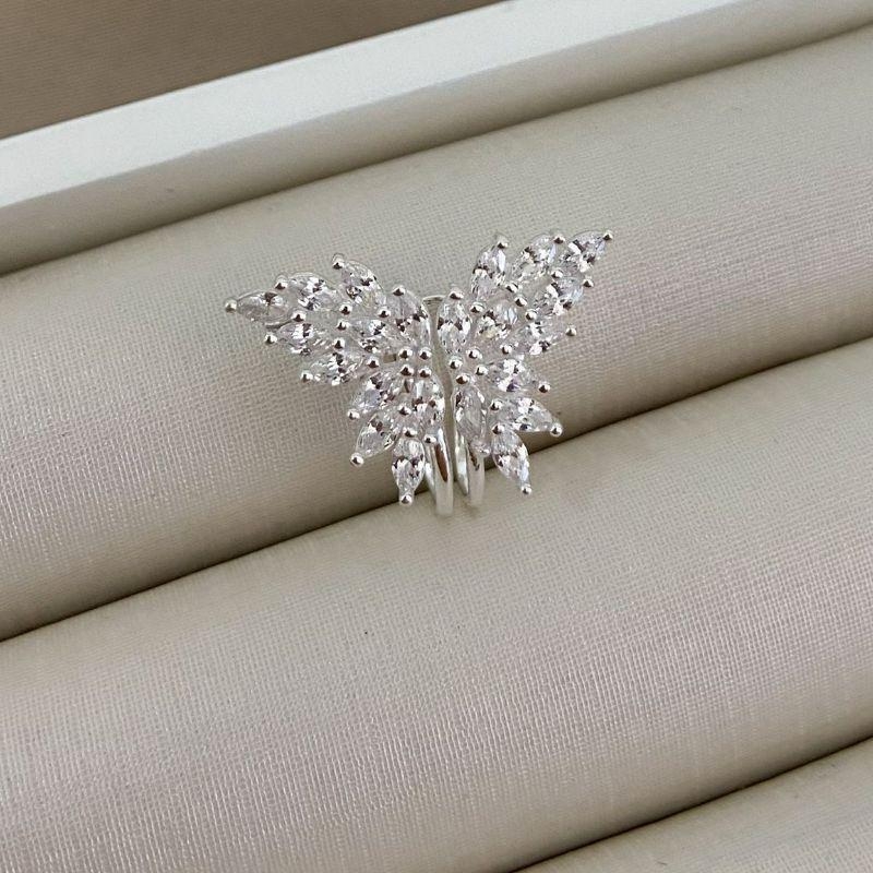 PIERCING PT BORBOLETA CRISTAL