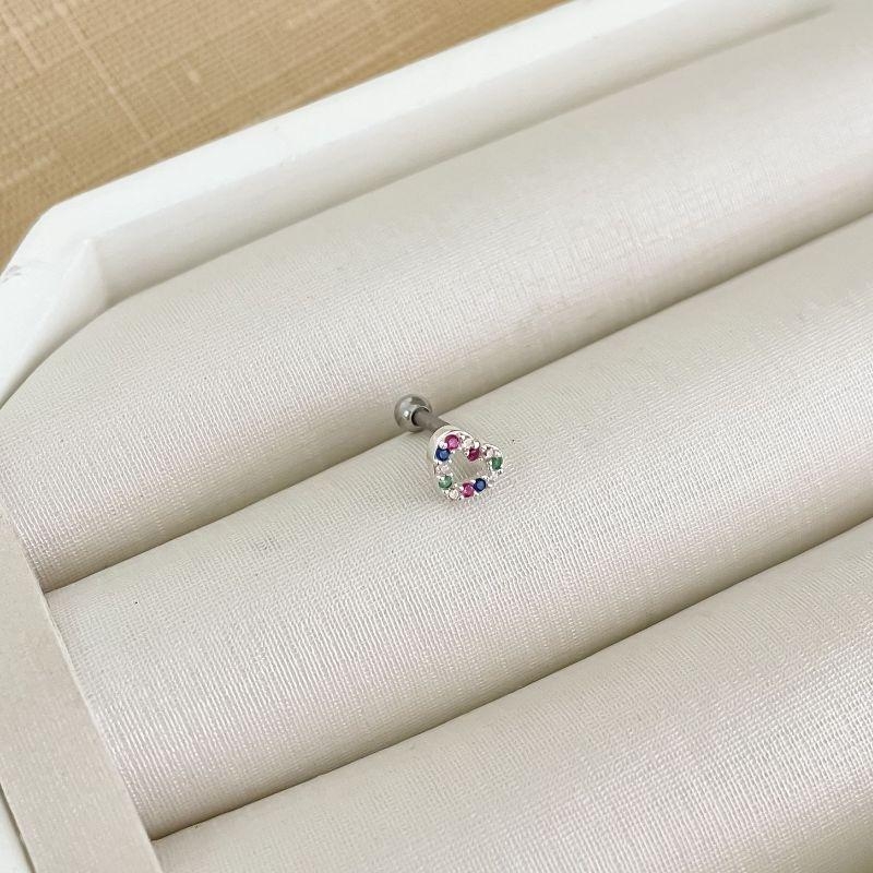 PIERCING PT TRAGO COR COLORIDO