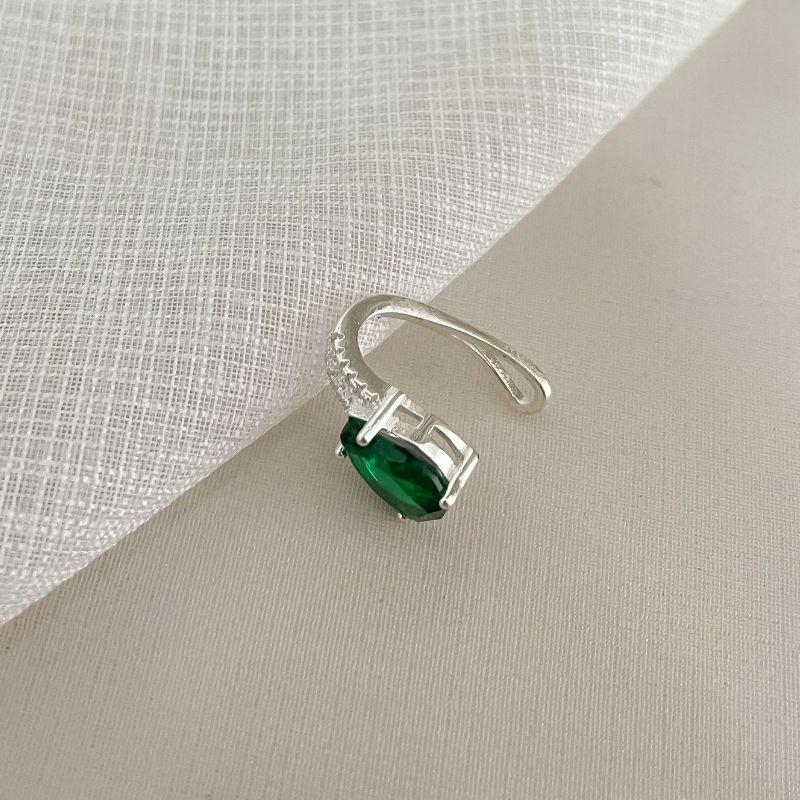 PIERCING PT FAKE PEDRA VERDE