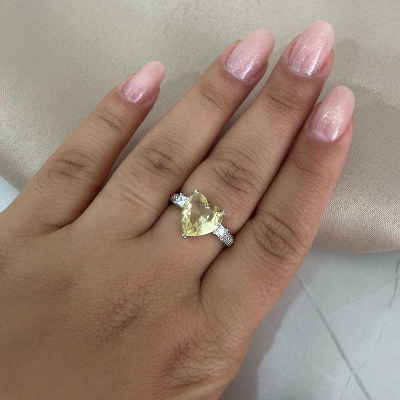 ANEL PT CORACAO AMARELO CRAV