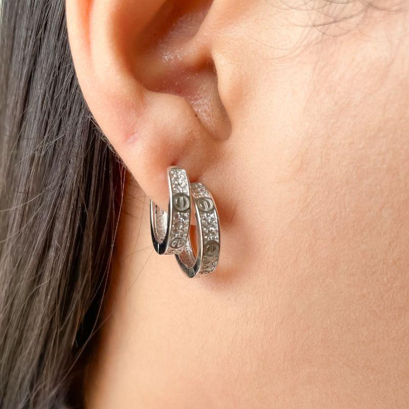 ARGOLA PT CARTIER CRAVEJADA