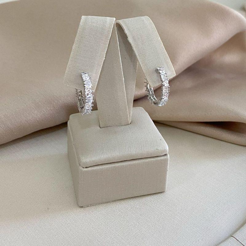 ARGOLA PT COR\ PEDRAS CRISTAIS 3MM