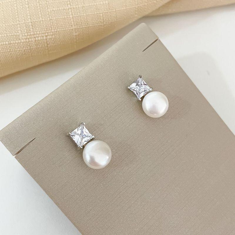 BR PT 1P CRISTAL 7MM\ 1 PEROLA