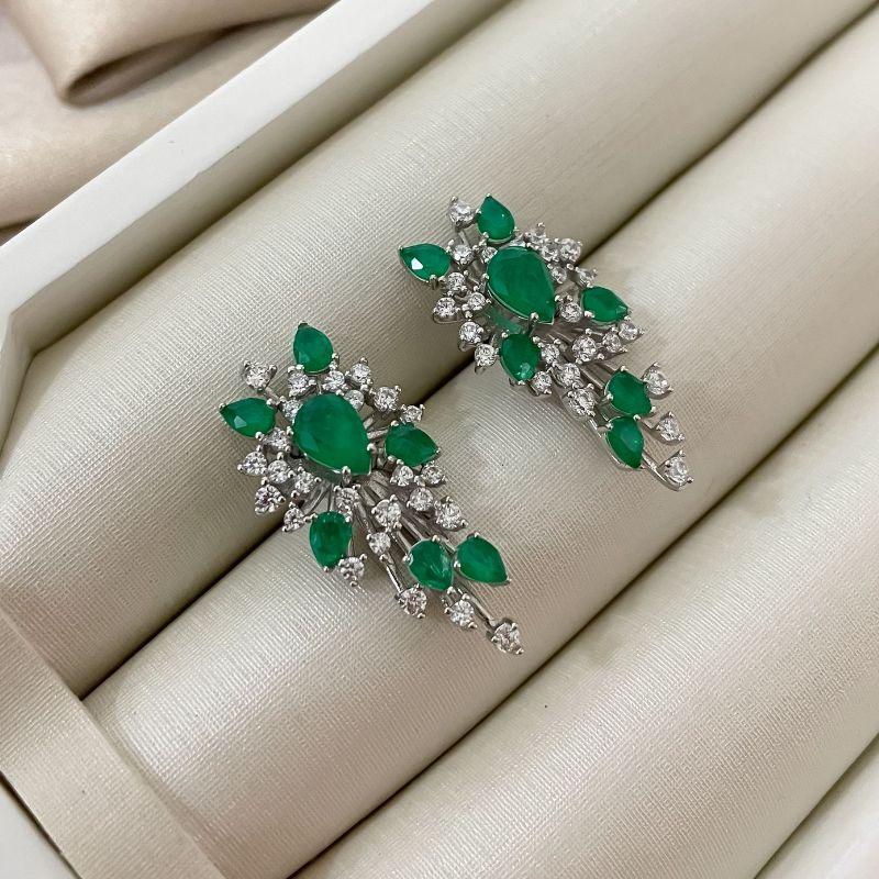 BR PT SCARF PDERA VERDE E CRISTAIS