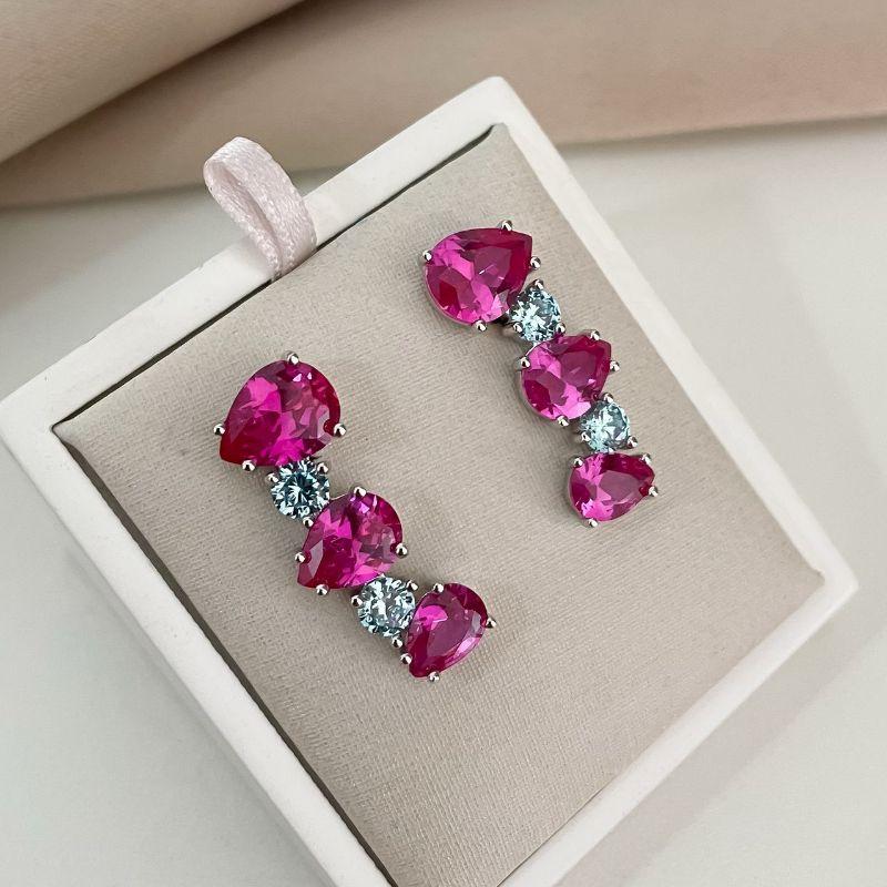 BR PT SCARF ROSA\AZUL CLARO