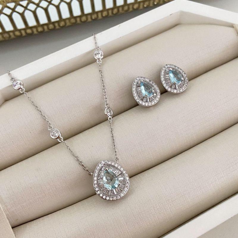 CONJ PT GOTA AZUL PIZZA CRISTAL