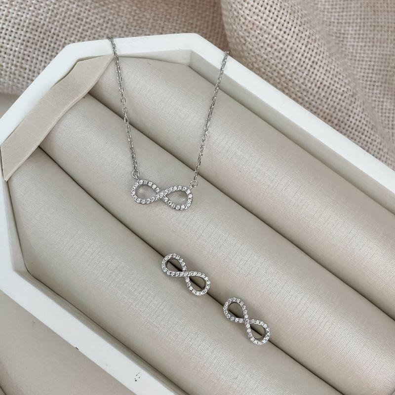 CONJ PT INFINITO CRAVEJADO