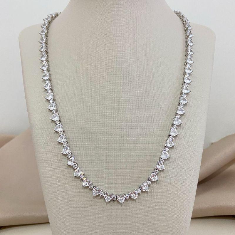 GARG PT CORAÇOES CRISTAIS 45CM