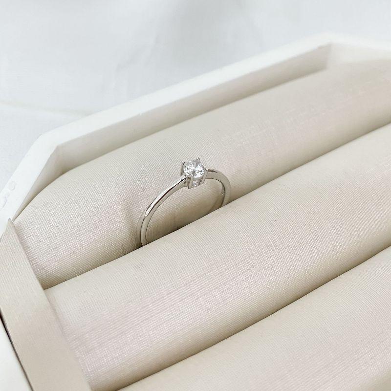 ANEL PT SOLITÁRIO CRISTAL P