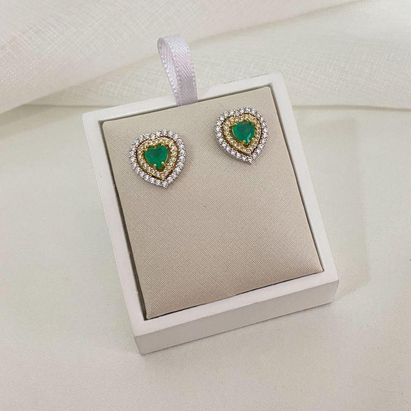 BR PT CORAÇÃO AMARELO/VERDE CRAV