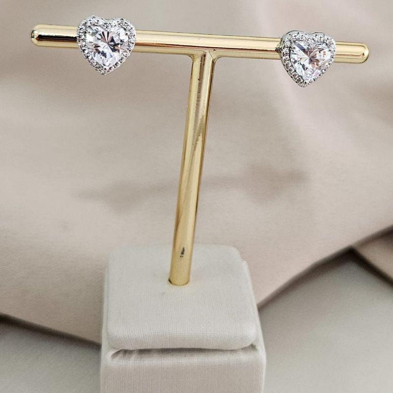 BR PT CORAÇÃO CRAVEJADO 7 MM