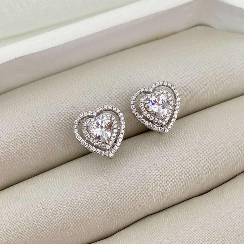 BR PT CORAÇÃO CRISTAL CRAVEJADO 6 MM