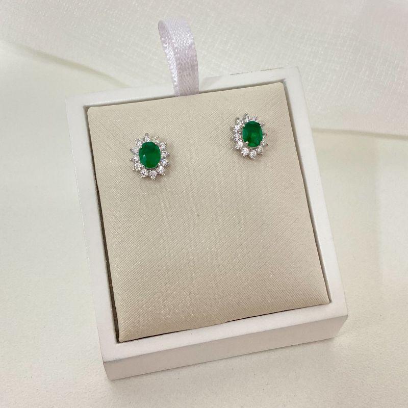 BR PT PEDRA VERDE ESCURA OVAL CRAV 4MM