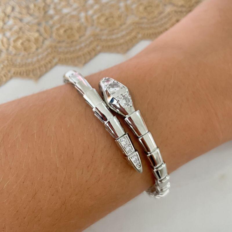 BRAC COBRA CRAV LISO 1VLT PRATA