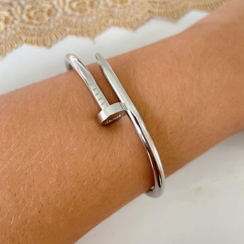 BRAC PREGO LISO PRATA