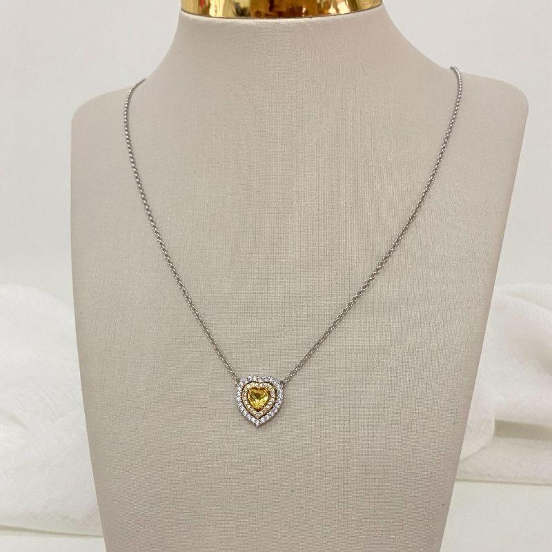 GARG PT CORAÇÃO AMARELO CRAV 5MM 45CM